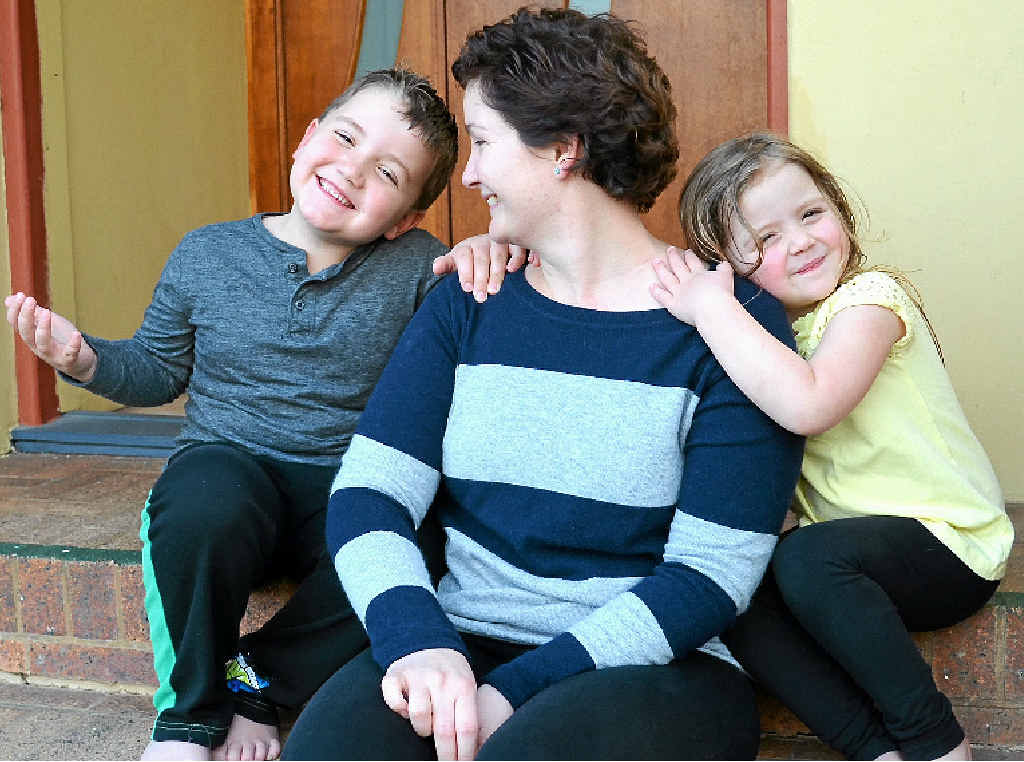 Warwick mum Sarah Worth, pictured with children Billy and Lara, has spent the last year battling breast cancer.